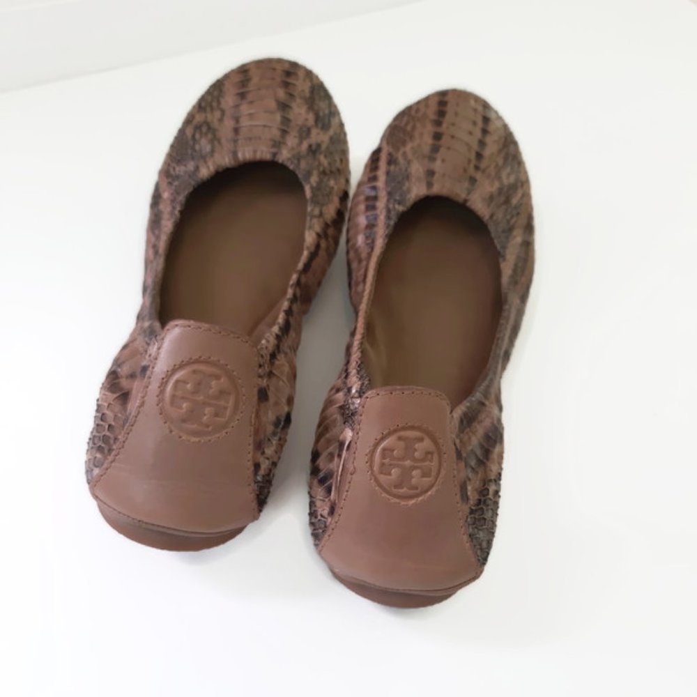 Tory Burch Clay Python Ballet Flats - image 1